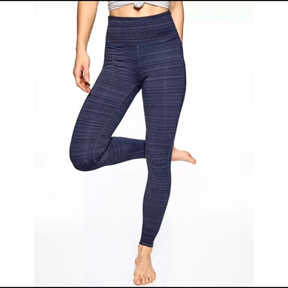 Athleta High Rise Jacquard Chaturanga Tight